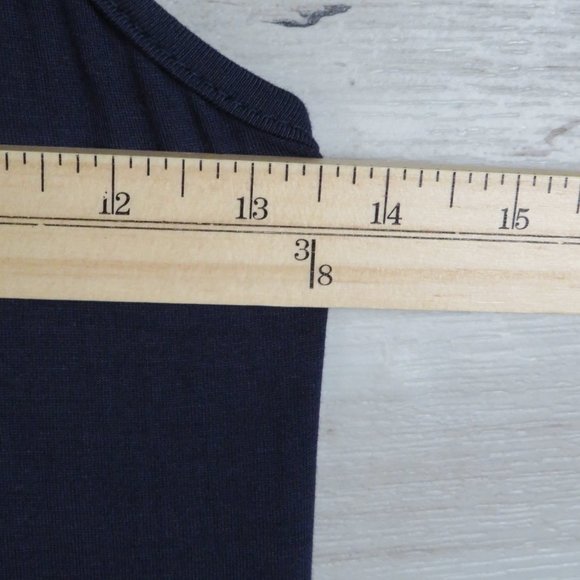 Boohoo* Women's Double Strap Open Low V-Back Navy Blue Midi Dress~ Size 10 - Picture 9 of 11